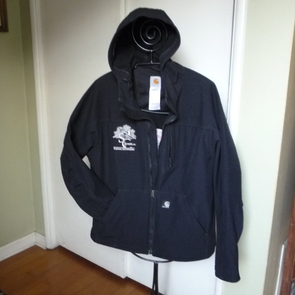 Carthartt hood jacket nwot s large custom home builder logo